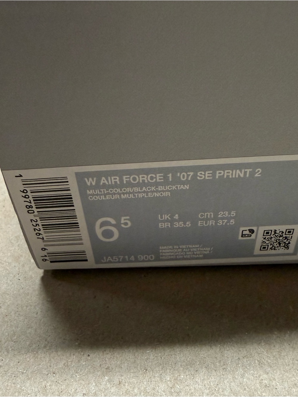 Nike Air Force 1 AF1 ‘07 SE Leopard Women’s size 6.5 shoes NEW! - Picture 7 of 7